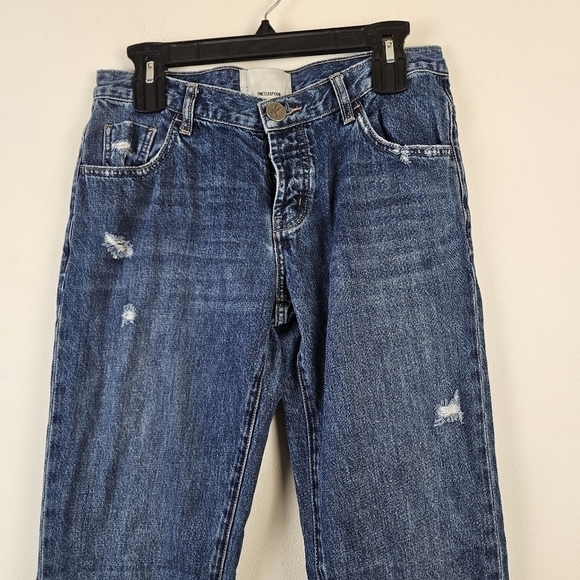 One Teaspoon awesome baggies Jeans Size 26 Slightly Distressed Button Fly - Picture 3 of 8